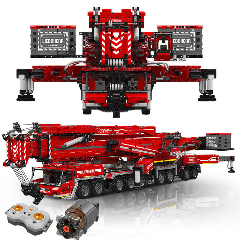 MOULD KING 17008 17007 City LTM11200 Crane Model MOC Bricks Building Blocks Bricks Toy Educational Toys for Kids Birthday Gift